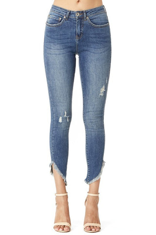 Frayed Ankle Jean